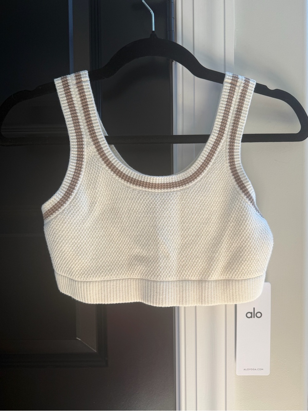 ALO knit bra top